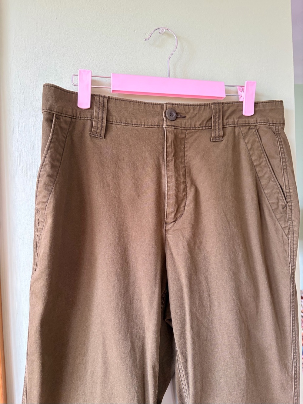 Casual Green Chino Pants